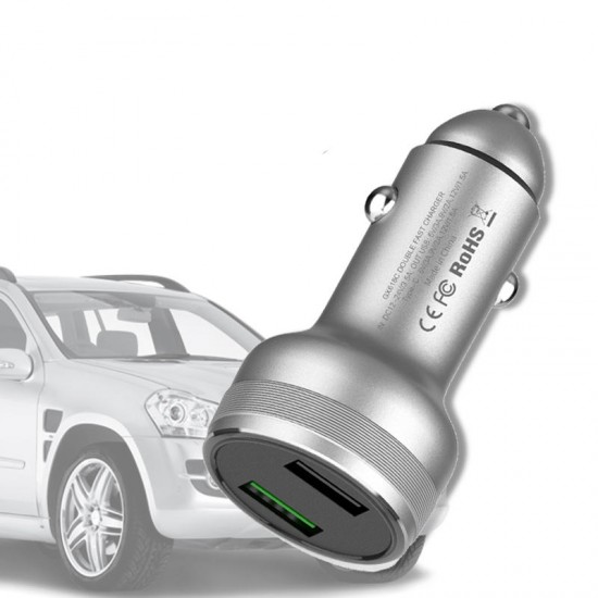 GX719 40W Car Dual USB Quick Charger Universal For Oneplus OPPO Dash Lighter Socket Adapter GX719 40W Car Dual USB Quick Charger Universal For Oneplus OPPO Dash Lighter Socket Adapter