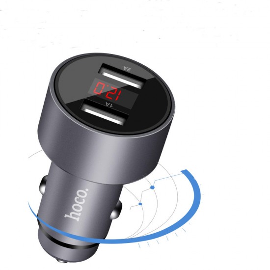 Z9 Digital Car Charger Creative Dual USB Mini 2A Car Charger