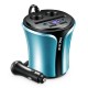 108D Gray Blue Car Charger With Digital Voltage 108D Gray Blue Car Charger With Digital Voltage