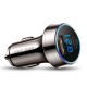 HSC-3000 6A Current Super Fast Charge Copper Body PD And QC 3.0 Digital Car Charger HSC-3000 6A Current Super Fast Charge Copper Body PD And QC 3.0 Digital Car Charger
