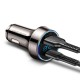HSC-3000 6A Current Super Fast Charge Copper Body PD And QC 3.0 Digital Car Charger HSC-3000 6A Current Super Fast Charge Copper Body PD And QC 3.0 Digital Car Charger