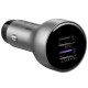 AP38 Quick Charge Car Charger Fast Charging Dual USB + Type C Cable