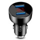 Metal Smart Fast Charger Digital Voltage Monitoring Car Charger