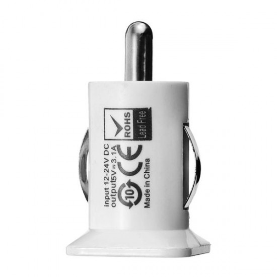 Mini Dual Port USB Car Charger 3.1A Car Adapter For iPhone iPad Mini Dual Port USB Car Charger 3.1A Car Adapter For iPhone iPad
