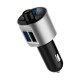 Mini LED Display Dual USB bluetooth Hands-free Smart Quick Wireless 3.6A Car Charger with Microphone