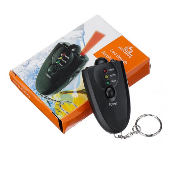 Mini Portable Alcohol Tester Blown Type Vehicle Digital Display LED Tester