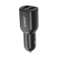 UCA-2U 2 Port USB Car Charger 2.4A 1.5A for Ipad Iphone Android with CE/FCC/3C/ROHS