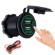 P15-S Touch Switch with Power Cord 2.1A+2.1A Dual USB Car Motorized Modified Charger Mobile Phone 12-24V