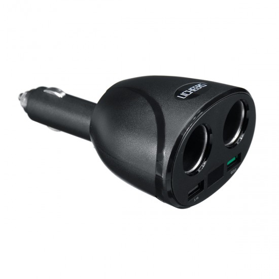 QC3.0 C igarette Lig hter Car USB 12V-24V 2 Port Charger Socket Splitter Plug Adapter Car Charger 2in1 QC3.0 C igarette Lig hter Car USB 12V-24V 2 Port Charger Socket Splitter Plug Adapter Car Charger 2in1