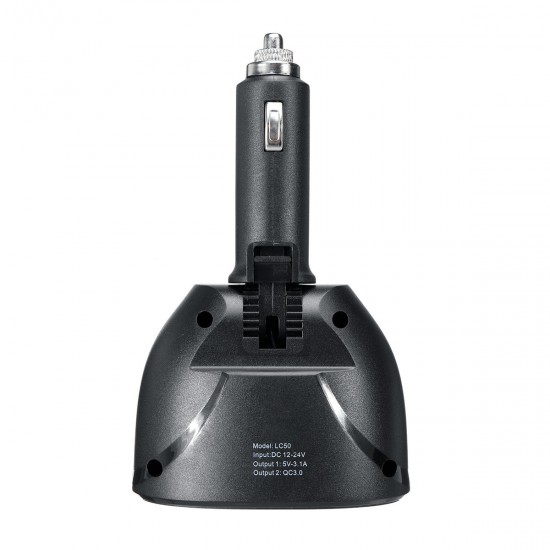 QC3.0 C igarette Lig hter Car USB 12V-24V 2 Port Charger Socket Splitter Plug Adapter Car Charger 2in1 QC3.0 C igarette Lig hter Car USB 12V-24V 2 Port Charger Socket Splitter Plug Adapter Car Charger 2in1