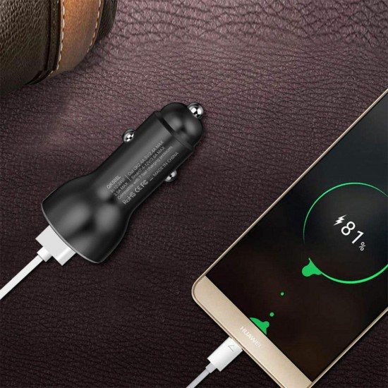 QK505 QC3.0/SCP 2.4A Dual USB Supercharge Car Charger QK505 QC3.0/SCP 2.4A Dual USB Supercharge Car Charger