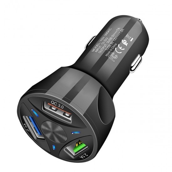 Quick Charge QC3.0 Fast Car Charger 3 USB Interface Multifunctional Protection