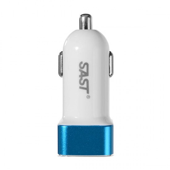 SAST Universal 2.1A USB Car Charger Auto Voltage Monitor & Cigarette For iPad Smartphone