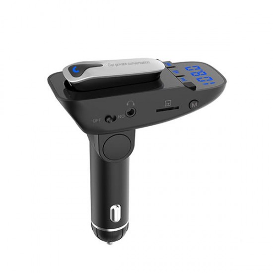 ER9 Wireless bluetooth V4.2 Headset FM Transmitter Car MP3 Adapter Car Kit TF SD Card USB Port