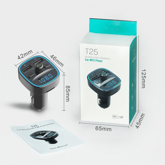 T25 bluetooth 5.0 Car bluetooth Transmitter Car MP3 Player U Disk Car mp3 Card Machine T25 bluetooth 5.0 Car bluetooth Transmitter Car MP3 Player U Disk Car mp3 Card Machine