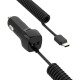TYPE-C Interface 2.4A USB Fast Charge Car Charger with 1.5 Meters Spring Line TYPE-C Interface 2.4A USB Fast Charge Car Charger with 1.5 Meters Spring Line