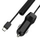 TYPE-C Interface 2.4A USB Fast Charge Car Charger with 1.5 Meters Spring Line TYPE-C Interface 2.4A USB Fast Charge Car Charger with 1.5 Meters Spring Line