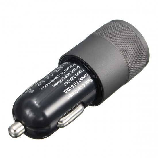 USB 3.1 Type C Car Charger 5V 3.1A Charging Output