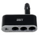 USB Car Charger Smart IC 3 Socket Lighter Phone Adapter Accessories USB Car Charger Smart IC 3 Socket Lighter Phone Adapter Accessories