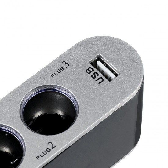 USB Car Charger Smart IC 3 Socket Lighter Phone Adapter Accessories USB Car Charger Smart IC 3 Socket Lighter Phone Adapter Accessories
