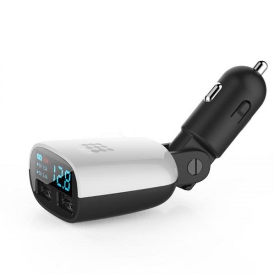 Universal 12/24V To 5V 3.4A Dual Usb Ports LED Car Charger Travel Charger For Smartphone