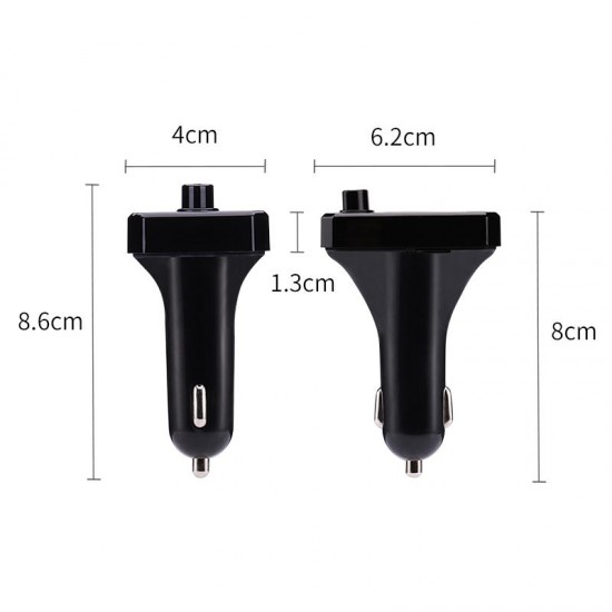 Wireless Bluetooth Handsfree 3.1A Fast Charge Car Kit FM Transmitter MP3 Player Dual USB Charger Wireless Bluetooth Handsfree 3.1A Fast Charge Car Kit FM Transmitter MP3 Player Dual USB Charger