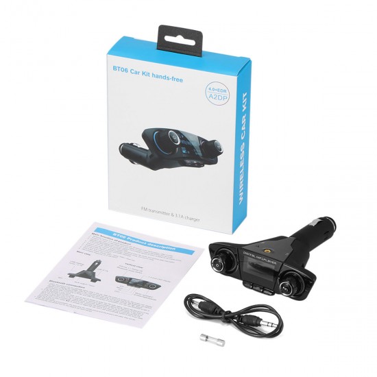 Wireless bluetooth LCD Car MP3 FM Transmitter AUX USB Disk Charger Handsfree FM Wireless bluetooth LCD Car MP3 FM Transmitter AUX USB Disk Charger Handsfree FM