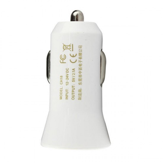 CH18A USB Car Charger 5V 2.1A for iPhone Xiaomi Samsung Digital USB Port Electrric Device CH18A USB Car Charger 5V 2.1A for iPhone Xiaomi Samsung Digital USB Port Electrric Device