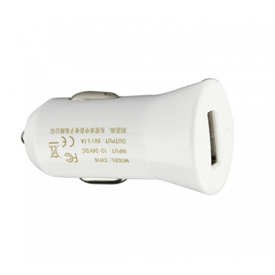 CH18A USB Car Charger 5V 2.1A for iPhone Xiaomi Samsung Digital USB Port Electrric Device CH18A USB Car Charger 5V 2.1A for iPhone Xiaomi Samsung Digital USB Port Electrric Device