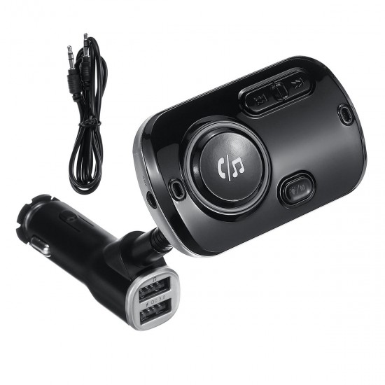 bluetooth 5.0 FM Transmitter Handsfree Car Kit MP3 Player QC 3.0 USB Charger
