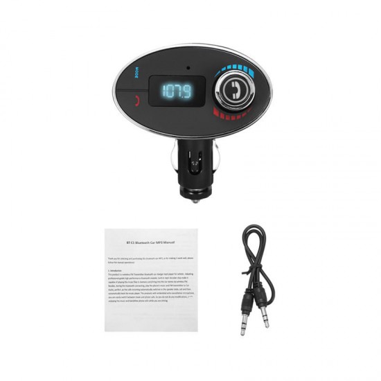 bluetooth Handsfree Car Kit FM Transmitter MP3 Player charger