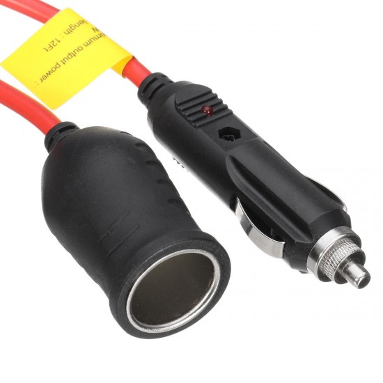 12V Car Cigarette Lighter Socket Extension Cord Power Cable Lead Charger Socket
