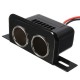 12V Car Motor Bike Tractor Boat Cigarette Lighter Double Socket Plug 12V Car Motor Bike Tractor Boat Cigarette Lighter Double Socket Plug