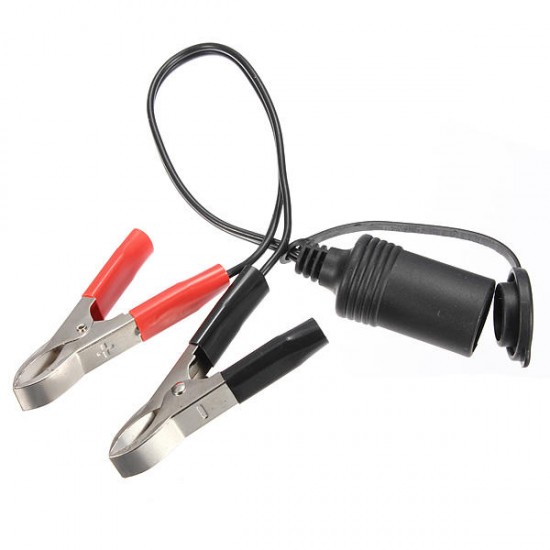 12V Car Motor Bike Tractor Boat Clip-on Cigarette Lighter Socket Cable