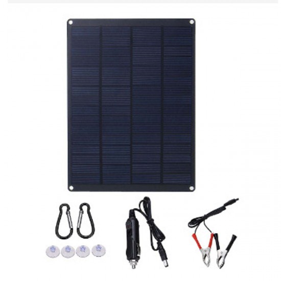 18V Portable Solar Panel Kit Outdoor Camping Car Caravan Boat Charger Battery