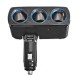 3 Way Car Cigarette Lighter Socket Power Splitter Adapter 90 Degree Foldable with LED 3 Way Car Cigarette Lighter Socket Power Splitter Adapter 90 Degree Foldable with LED