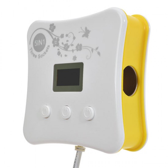 Car Cigarette Lighter Current Voltage Temperature Display 4 USB Ports Charger Car Cigarette Lighter Current Voltage Temperature Display 4 USB Ports Charger