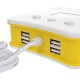 Car Cigarette Lighter Current Voltage Temperature Display 4 USB Ports Charger Car Cigarette Lighter Current Voltage Temperature Display 4 USB Ports Charger