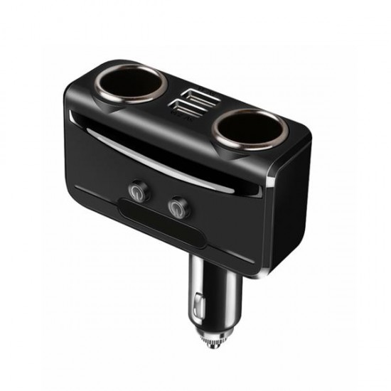 Car Cigarette Lighter Socket Splitter 12V-24V Power Adapter Dual USB Car Charger Voltmeter LCD Car Cigarette Lighter Socket Splitter 12V-24V Power Adapter Dual USB Car Charger Voltmeter LCD