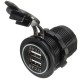 Car Vehicle Dual USB Power Charger Sockets Waterproof 5V 2.1A 2.1A Car Vehicle Dual USB Power Charger Sockets Waterproof 5V 2.1A 2.1A