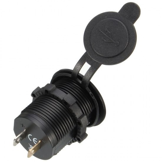 Car Vehicle Dual USB Power Charger Sockets Waterproof 5V 2.1A 2.1A