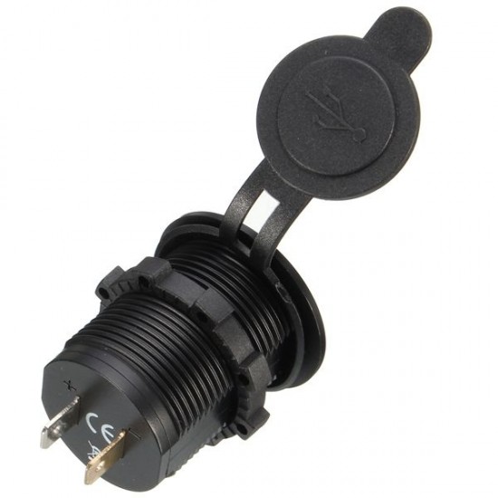 Car Vehicle Dual USB Power Charger Sockets Waterproof 5V 2.1A 2.1A Car Vehicle Dual USB Power Charger Sockets Waterproof 5V 2.1A 2.1A
