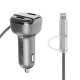 T52S Car Charger Cigarette Lighter One in Two Phone Lines with Voltage Switch Interface