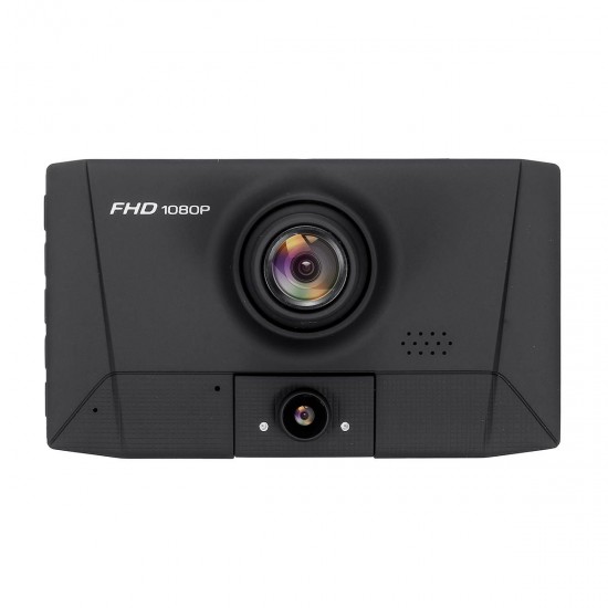 1080P 3 Lens Auto Loop Recording Parking Monitoring Rear View Mirror Car DVR Camera