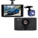 1080P 3 Lens Auto Loop Recording Parking Monitoring Rear View Mirror Car DVR Camera