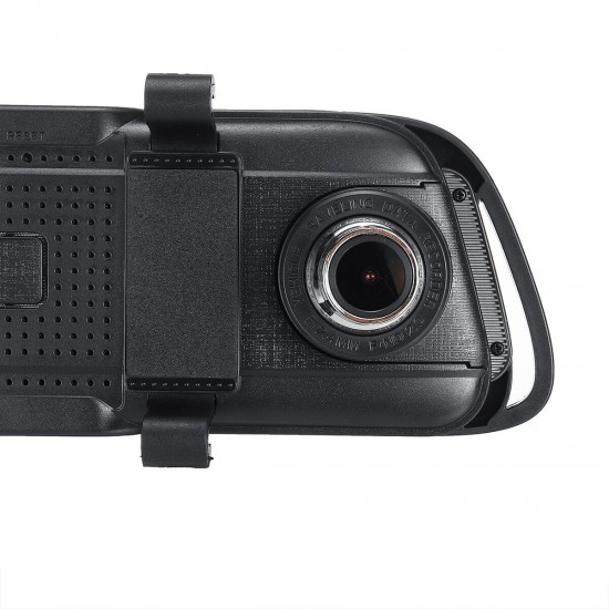 10inch HD 1080P Dual Lens Car DVR Dash Cam Video Camera Recorder Rearview Mirror