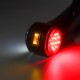 24LED Side Rubber Marker Light Outline Stalk Lamp Trailer Truck Van Car DVR