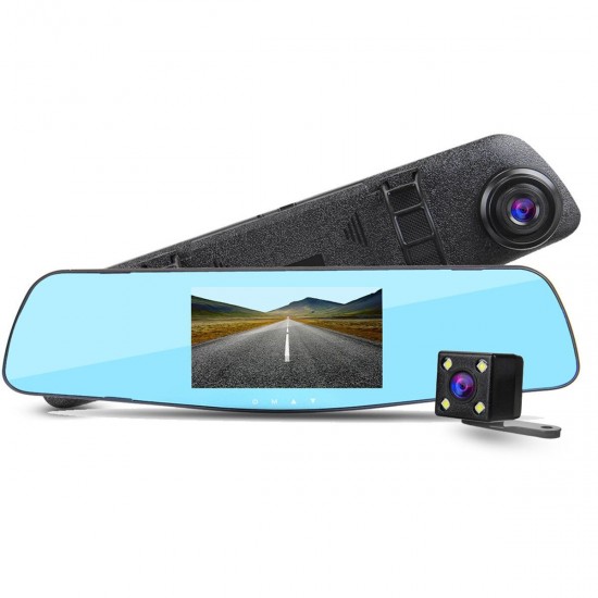 3.5/4.3in HD 1080P Dual Lens Car DVR Vedio Camera Recorder Dash Cam Night Vision