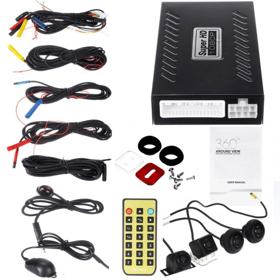 360 Degree Bird View Panoramic System 4 Camera Car DVR Recording Parking Rear View 360 Degree Bird View Panoramic System 4 Camera Car DVR Recording Parking Rear View