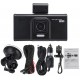 4'' HD 1080P Dual Lens Car DVR Front and Rear Camera Video Dash Cam Recorder 170 Degree